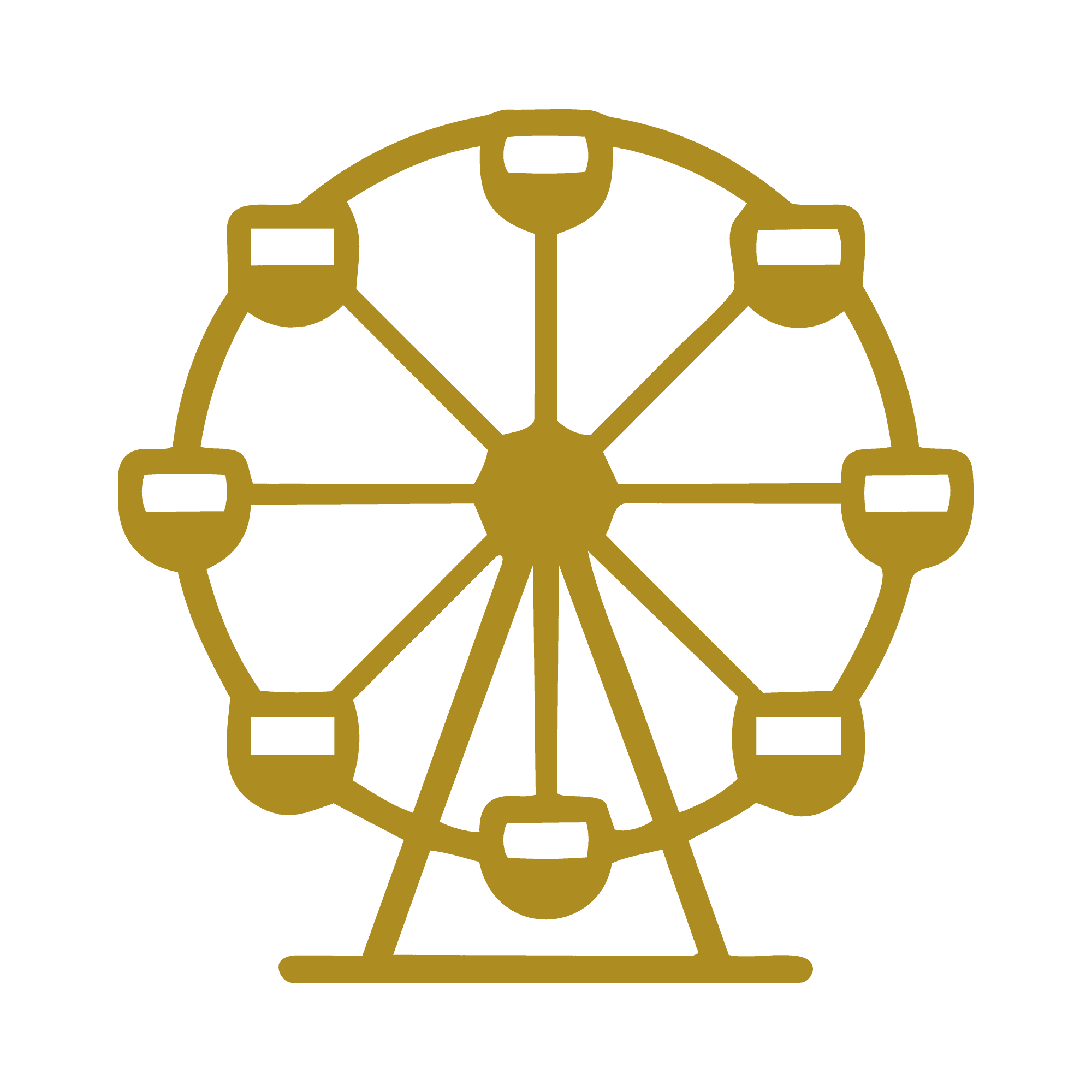 Icon eines Riesenrades in Linienzeichnungen