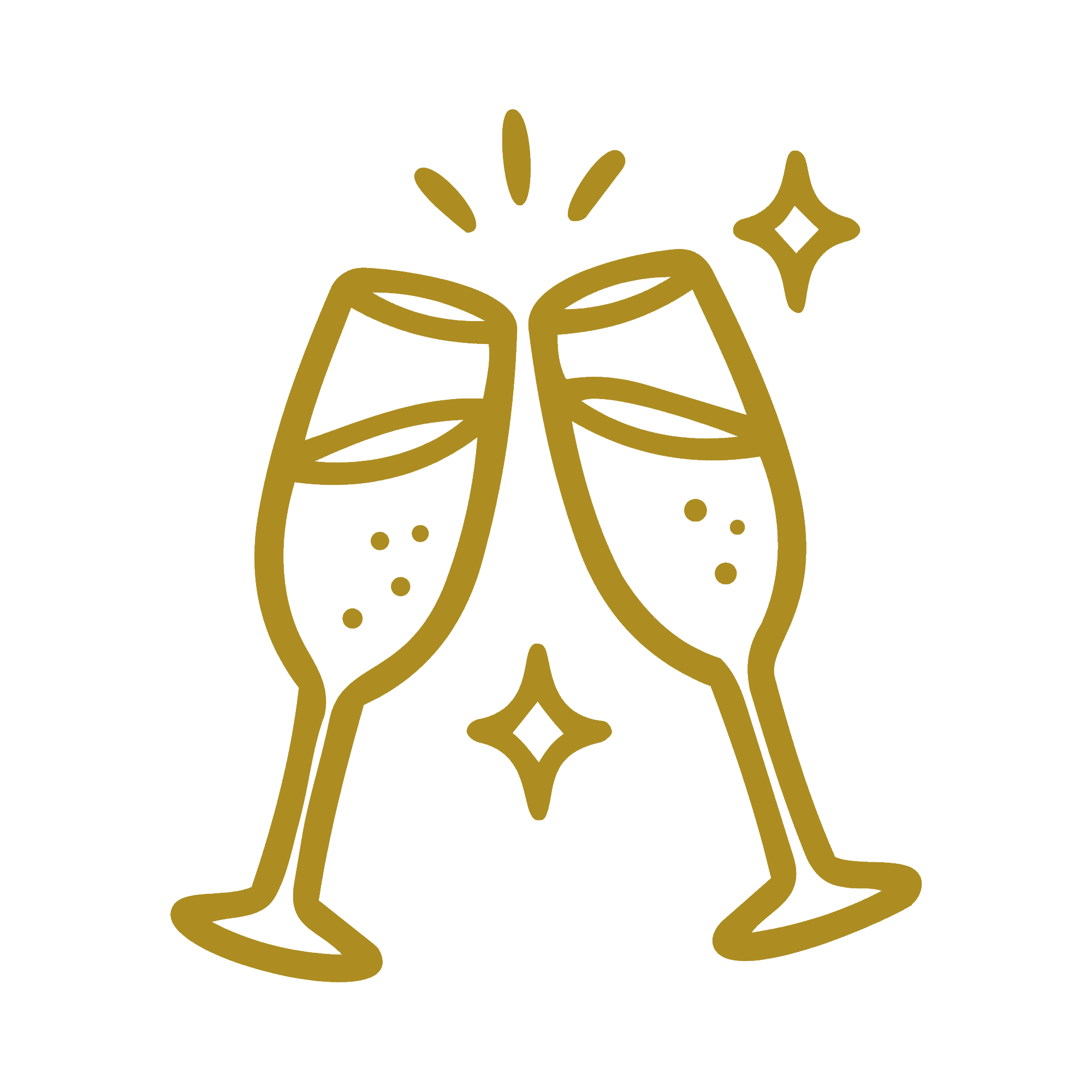 Icon eines Feuerwerks in Linienzeichnungen